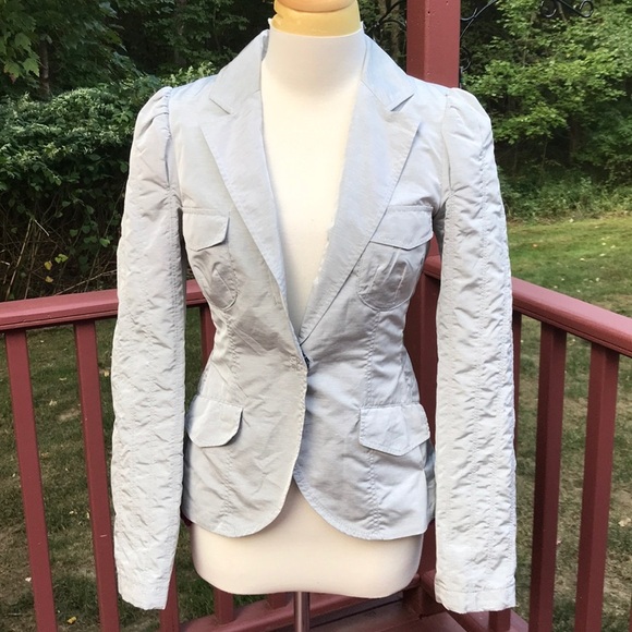 Hugo Boss SZ 4, grey combo blazer with stitching . - Picture 1 of 12